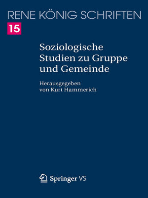 cover image of Soziologische Studien zu Gruppe und Gemeinde